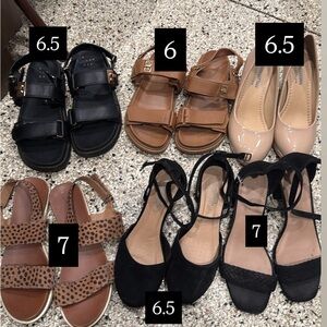 6.5 woman Shoe lot